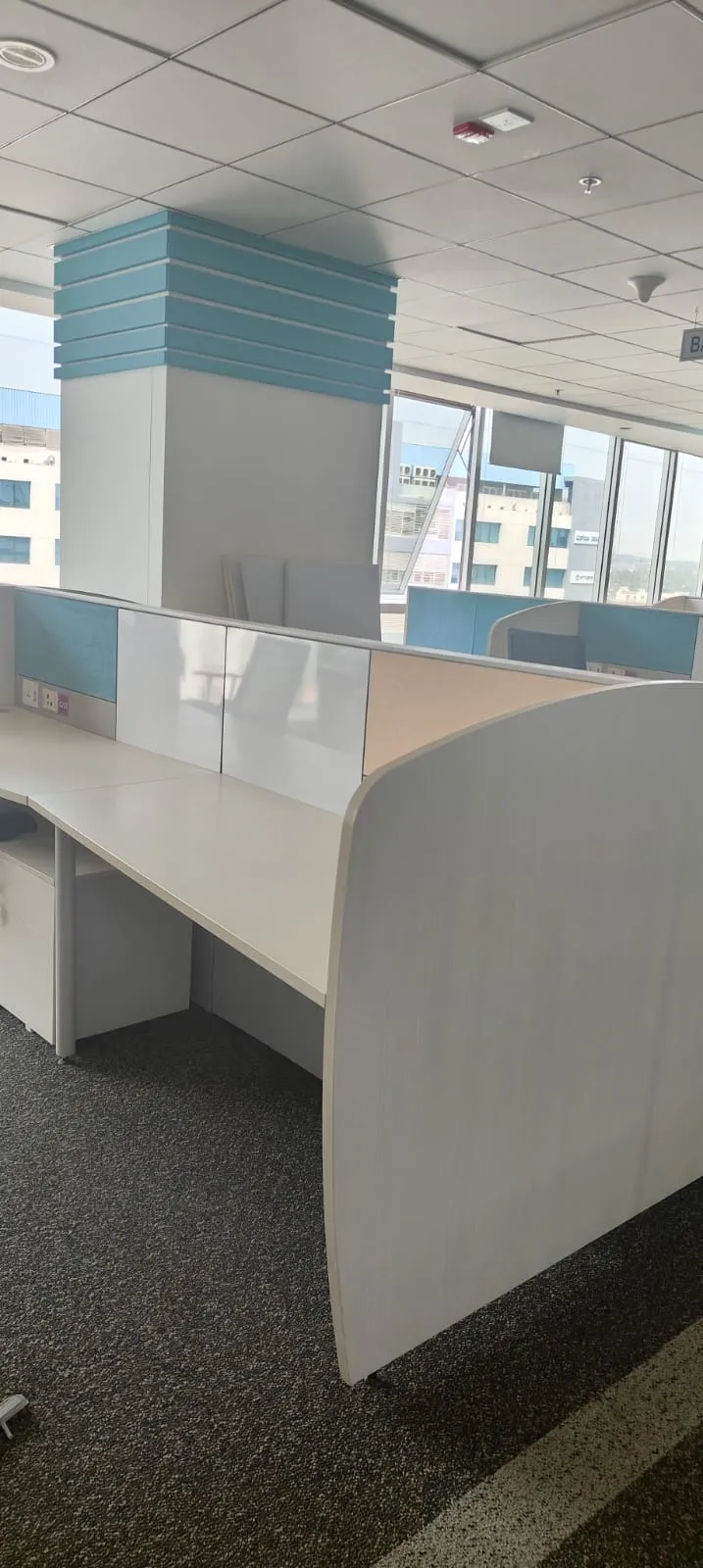 Full floor clearance run inside a financial unit highlighting corporate office dismantling MG Road Bangalore operations.